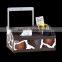 Sheng Rende Leather Multi Functional Leather Storage bo Creative New Desktop Tissue bo Remote Control Storage Seat