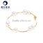 expensive bangle Women Elegant sea Pearl Costume Bracelet with gold chain fine body jewelry