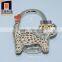 Fashion lady metal foldable handbag hanger with lovely cat