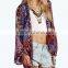 Custom printed kimono blouse