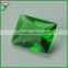 bulk synthetic decorative green rectangle faceted color glass gems