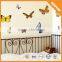 01-0348 Wholesale goods from china cloud wall stickers 12 3d butterfly wall stickers dandelion