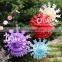 paper mache flower pots planters decoration fan tissue fan flowers hanging magic tissue paper flowers