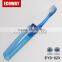 new blue transparent portable airline travel folding toothbrush hotel toothbrush