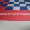 Hidden interlocking plastic tile