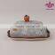 Factory directly ceramic butter dish plates with ice cream lid design