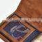 classic luxury golden genuine leather belt with leather purse,slik