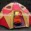 Waterproof Big Single Wall Outdoor 8 Angles Camping Dome Tent Family Tent Suitable For 5-8 Persons