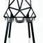 Modern Aluminum Alloy Chair Transformers Metal Dining Chair