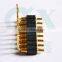 SMT right angle pitch 2.54mm single row 10pin pogo pin connector