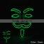 2015 Wholesale El wire light up mask/Light Up EL Mask,EL Wire Mask,led mask