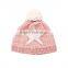 Cap manufacturer custom fancy knitted hat for girl