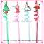 Assorted colors swirly plastic drinking straw for Halloween party