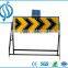road safety led traffic sign solar LED flash warning sign