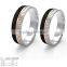 CMSSR - 2016 - 105L - 2 Men's 925 Silver Thick Carbon Fiber Inlay Ring