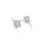 Fashion High Quality Round Cubic Zirconia Stud Earrings