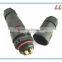 IP67 field assembly 4 pin screw terminal cable connector