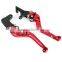 Aftermarket adjustable alloy aluminum folded extendable brake and clutch levers for kawasaki zx6r