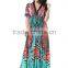 hot Long Beach skirt fat bat sleeve L ice soft silk dress