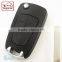 Hot Sale Opel Flip remote key 2 button key shell HU100 for Vauxhall Opel Zafira opel remote car key case
