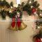 Lighted Prelit Gold Red Bell Shatterproof Ornament 9 Feet Christmas Garland