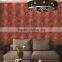2015 best selling stocklot adhesive vinyl red chinese wallpaper