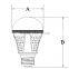 3W 5W 7W 9W 10W 12Ve27 led light bulb cool white led light bulb with plastic cover