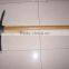 Pickaxe with wood handle, P402, forged railway steel