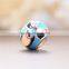 D144 Enamel Silver Opera Face Beads,chinese Charm for Bracelet