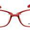 Shiny colored pc frame lady style reading glasses vintage model