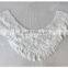 Hot selling polyester garment embroidery lace collar with fringe