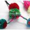 Hot selling colorful pom pom ball cotton tassel cord for decoration