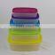 Best selling BPA free rectangle food safe plastic food storage box for 7pcs set wholesale