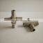 cross type connector thread male and female ,pneumatic fitting ,pneumatic connector