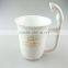 special white porcelain mug , cheap wholesale porcelain mug in stock