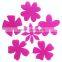 progiftspace 2017 new laser cut polyester fabric felt cheap artifical flower decoration wholesale for wedding scrapbooking DIY