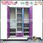 Metal locker wardrobe two doors steel locker with mirror