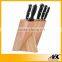 Household Kitchen knives set with block