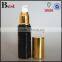 30ml cosmetic lotion screen printing black glass bottle gold aluminum pump and cap china suppliers
