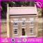 2017 New design lovely wooden girls dollhouse for sale W06A237