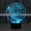 Earth globe 3D Touch Control LED Desk Night Light Map of America/European Home Decor Bedroom
