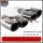 auto modified stainless exhaust tips laser M polish for bmw