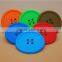 Cheap customied logo silicone rubber drink coasters, recycled rubber coasters