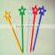 Party decoration innovative plastic star fruit pick