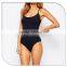 OEM/ODM black young girl sexy fashion bikini one piece swimming suits