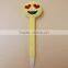 Kids plush emoji QQ face pen cheap cute gift pen