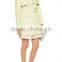 Fashion Design Women Light Green Leather Trench Coat OEM Service