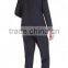 Men's Solid Navy Blue Pinstripe Modern Fit Wool Suit(SHT1137)