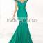 green satin beaded sweetheart neckline sample design short sleeve dress