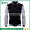 New Design European Style School Red Black Cotton Fleece Varsity Jacket for Men